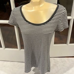 Gap Striped Scoop Neck Stretch Tee Shirt size Large